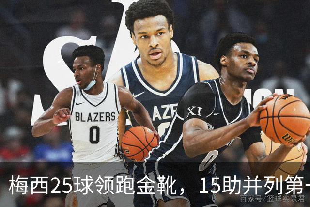 梅西25球领跑金靴，15助并列第一，跟队记者改口看好其拿MVP